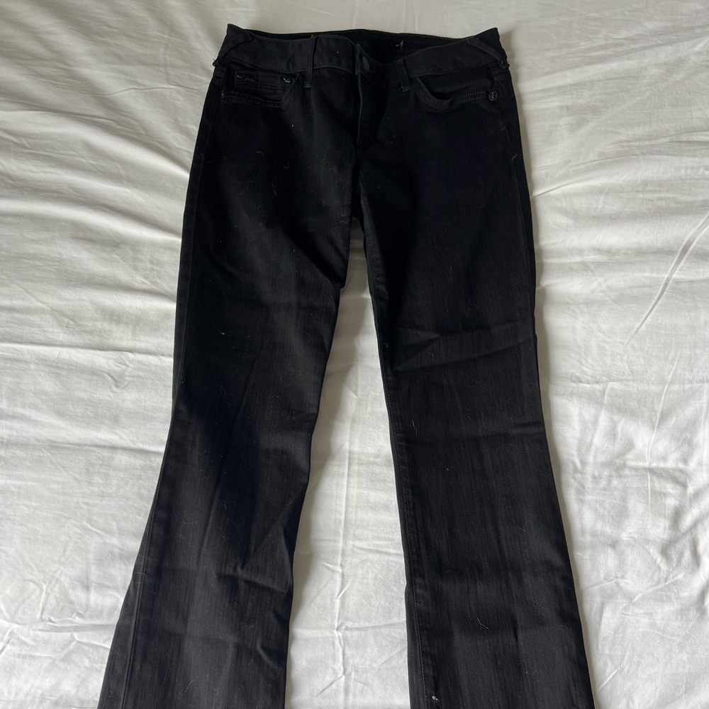 Joe's Jeans Black Wide Leg Flare Denim